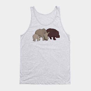 Hippopotamus and Rhinos Tank Top